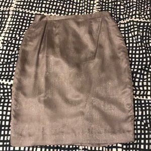 Silver shiny skirt